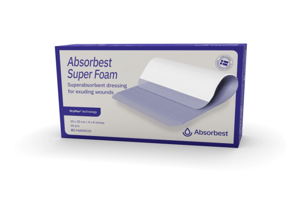 Absorbest Super Foam DryMax border dressing